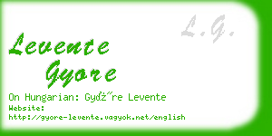 levente gyore business card